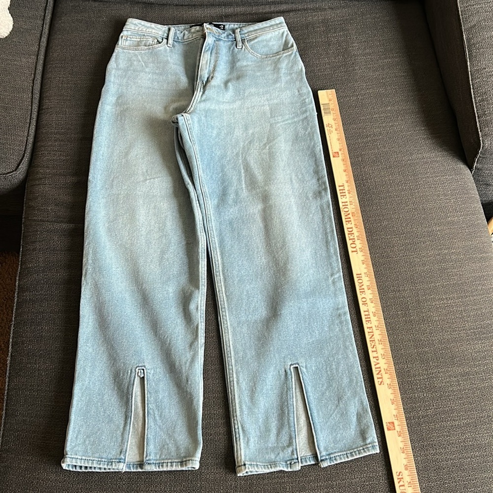 Hollister Ultra High Rise Dad Light Blue Denim Jeans